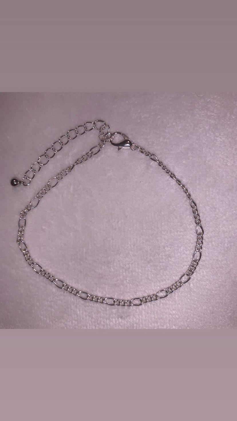 Silver anklet