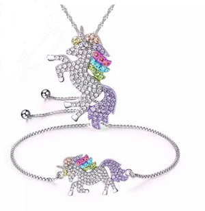 Unicorn bracelet and necklace