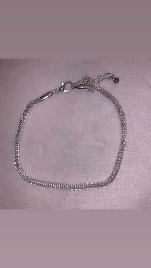 Silver Pam anklet